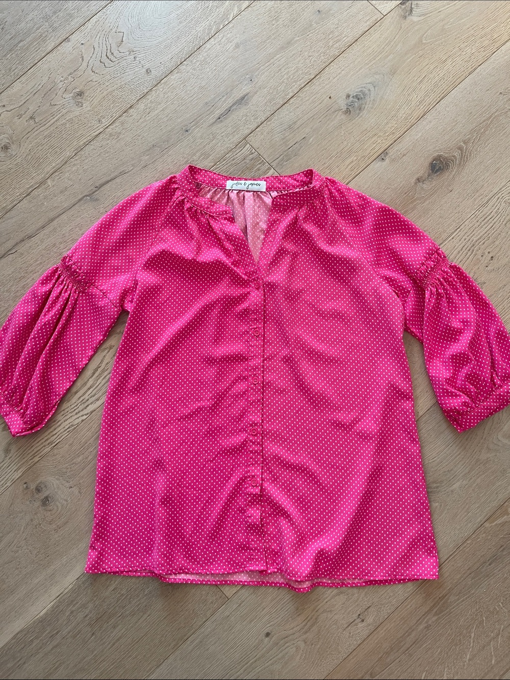 Jules & James Pink  Dot Tunic Size Small